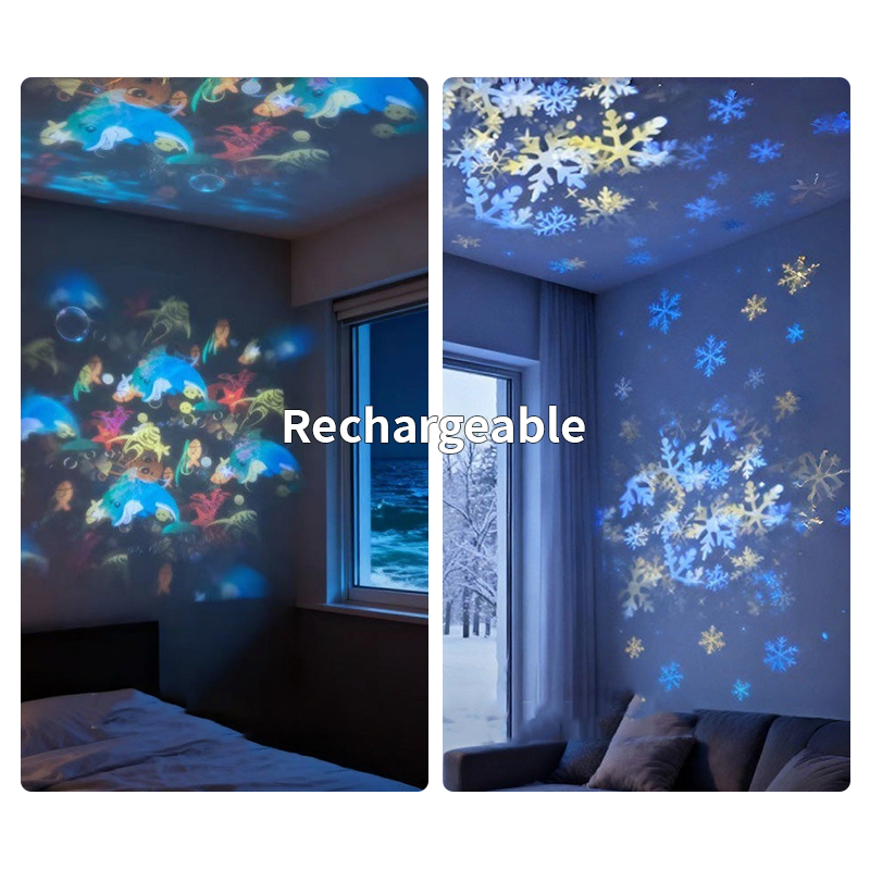 🎁2026 Hot Sale🔥Dynamic Rotating LED Projector Light