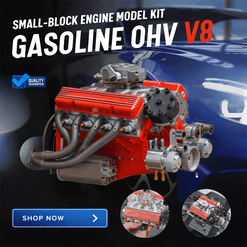 🎉Clearance Sale 50% OFF🔥 - Gasoline OHV V8 Small-block Engine Model Kits