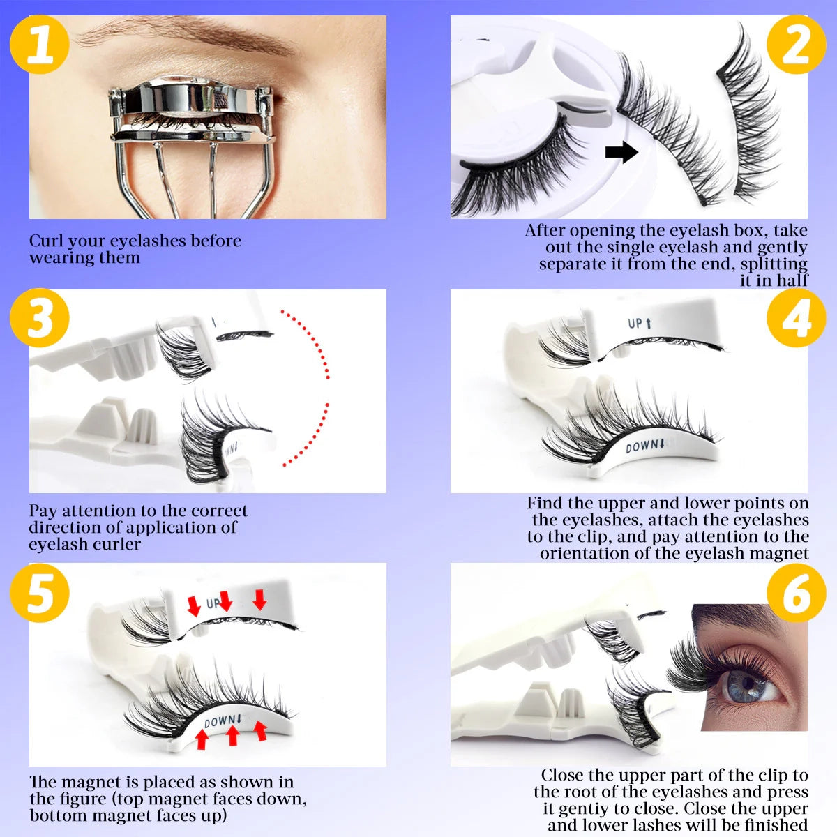 Magnetic False Eyelashes(🔥Limited-Time Offer: Buy One, Get One Free🔥)